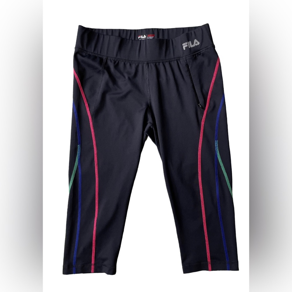FILA: Black Capris Leggings